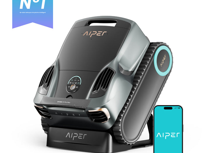 Aiper Scuba X1 Pro Max Poolroboter kabellos mit Akku, 360° Mapping FlexiPath 2.0