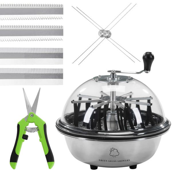 Green Grass Growers 33 cm Blattschüssel-Trimmer – für Blätter, Knospen, Wurzeln – scharf wie 30 Scheren – Garten & Hydroponik