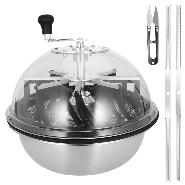 Mi hogar 19 Zoll Schüsseltrimmer – Twisted Spin Cut für Pflanzenknospen & Blumen – mit scharfen Zahnrädern